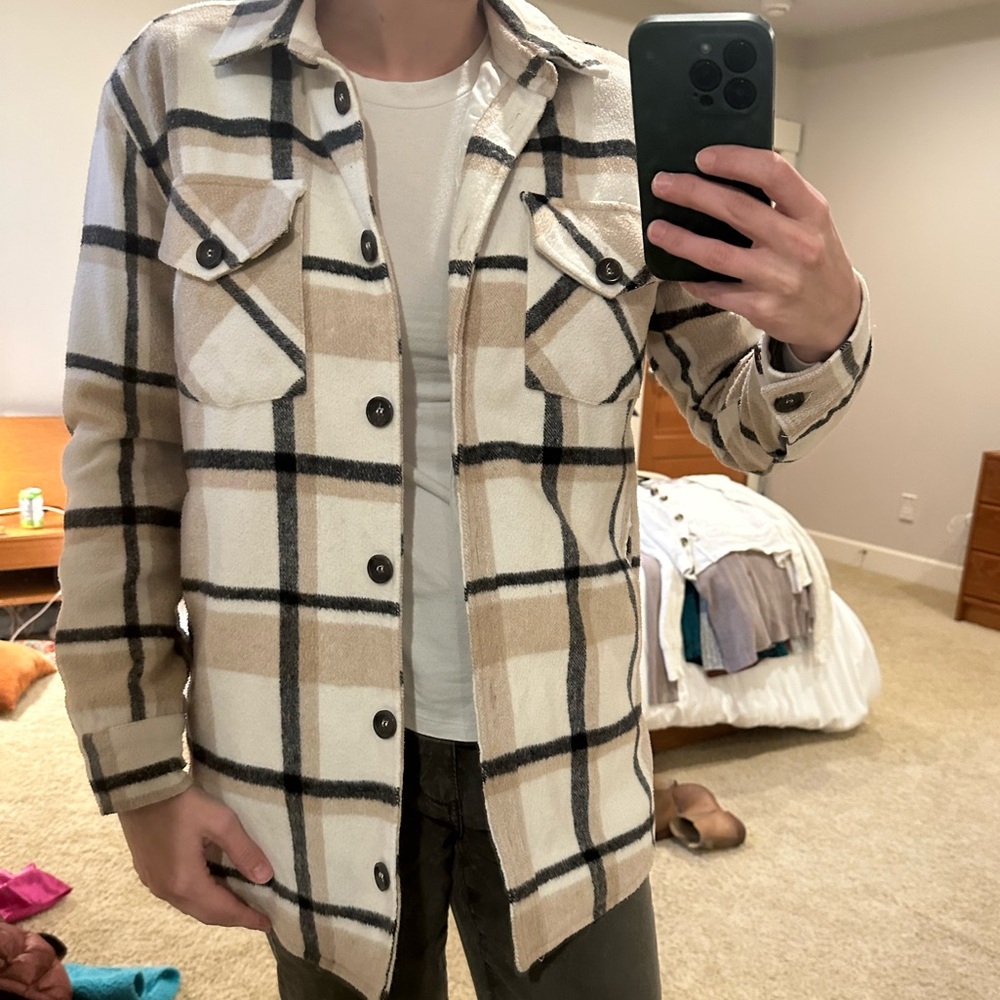 Plaid Flannel Shacket - image 3